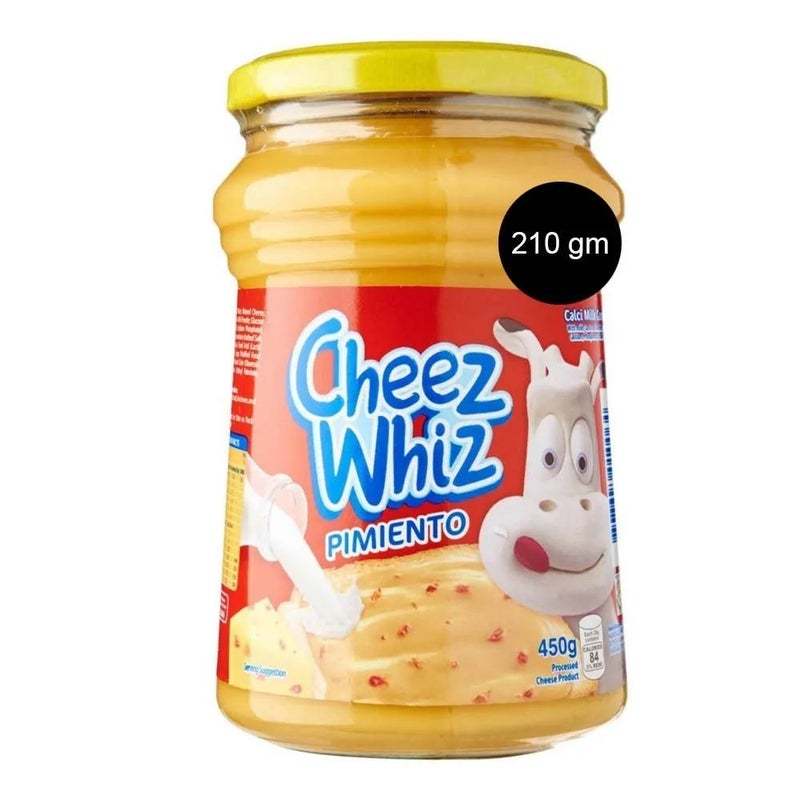 Kraft Cheez Whiz Pimiento Cheese Dip Creamier And Milkier- 210gms